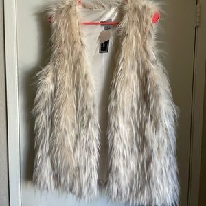 Faux fur vest